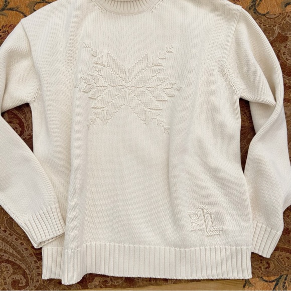 Ralph Lauren Snowflake Sweater, Warm + Cozy - Picture 10 of 13